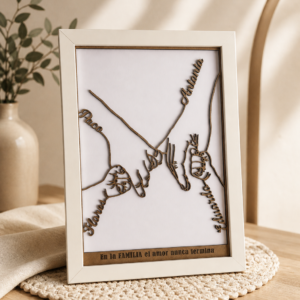 Cuadro Personalizado Manos Familia